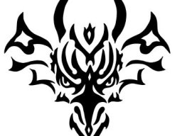 Dragon - Head Tribal